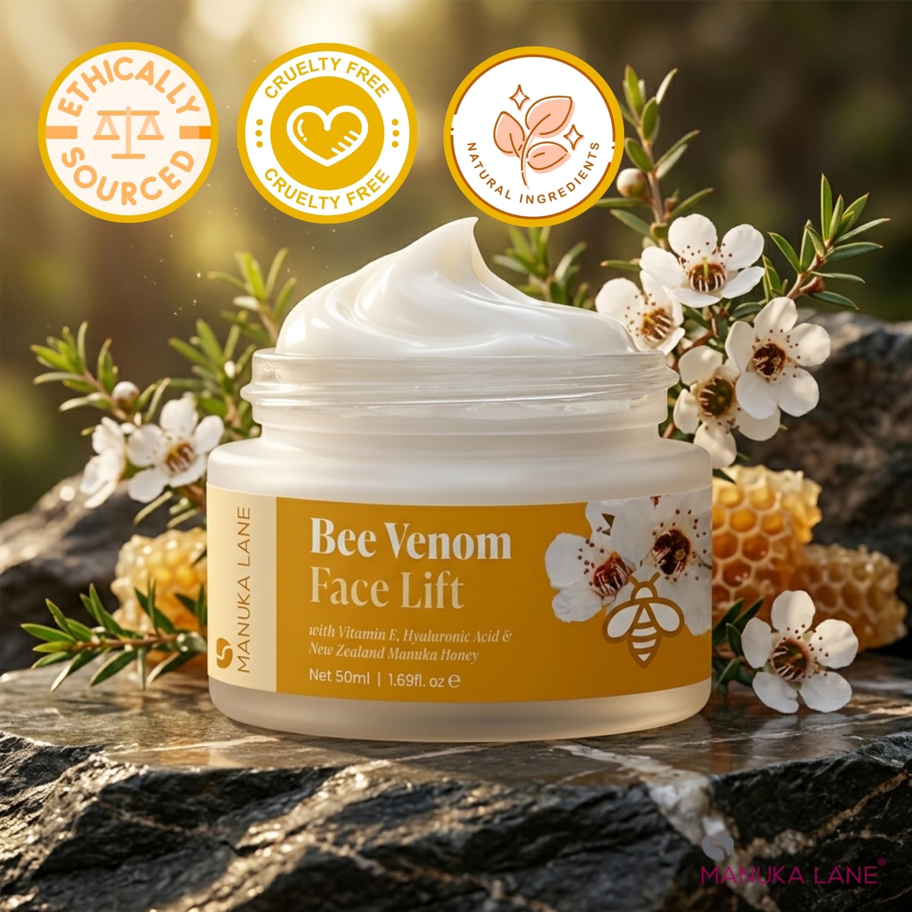 Amazon.com: Natural Bee Venom Face Lift Treatment Cream with